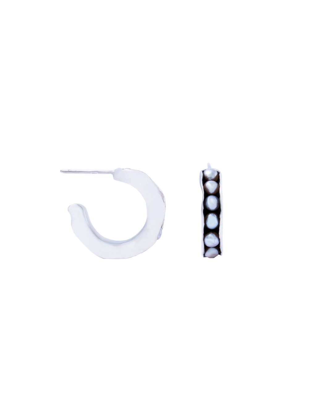 Pearl Hoops Medium
