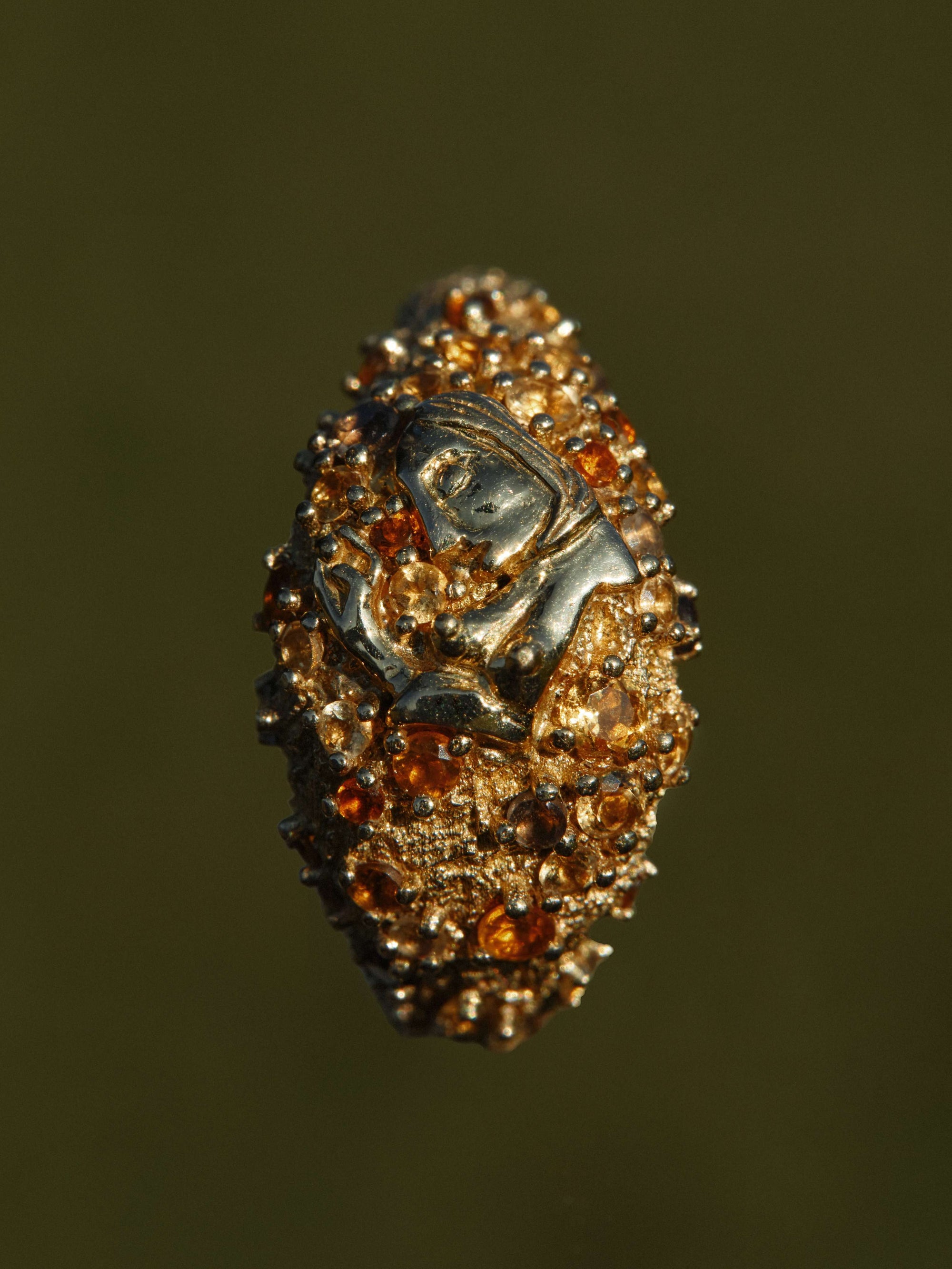 18K Pavé Dome Ring