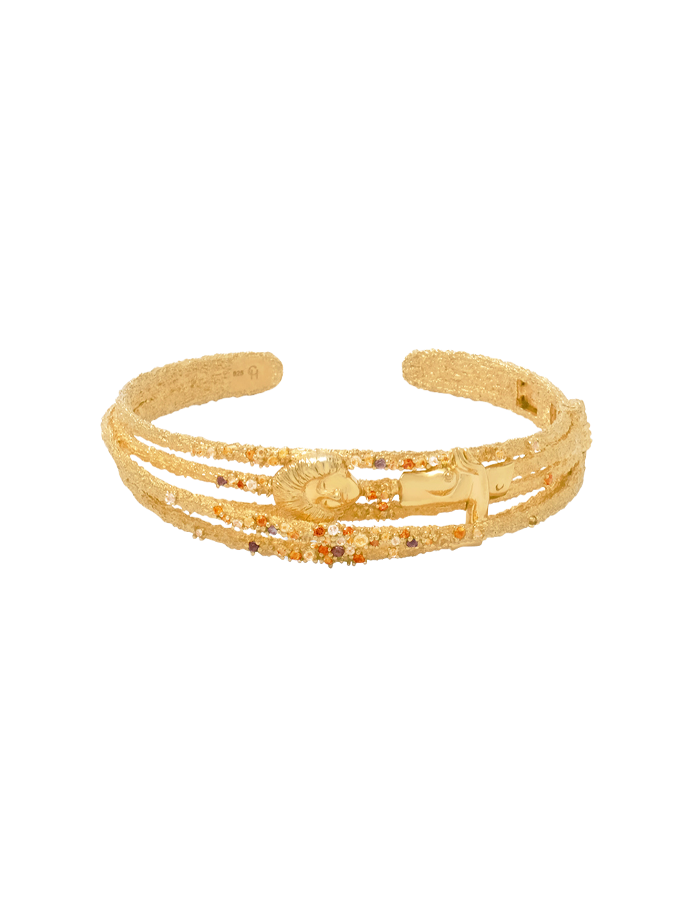 18K Pavé Arched Cuff