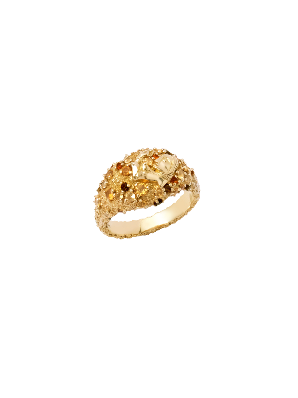 18K Pavé Dome Ring