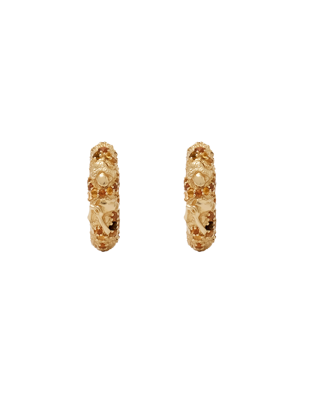 18K Pavé Hoops