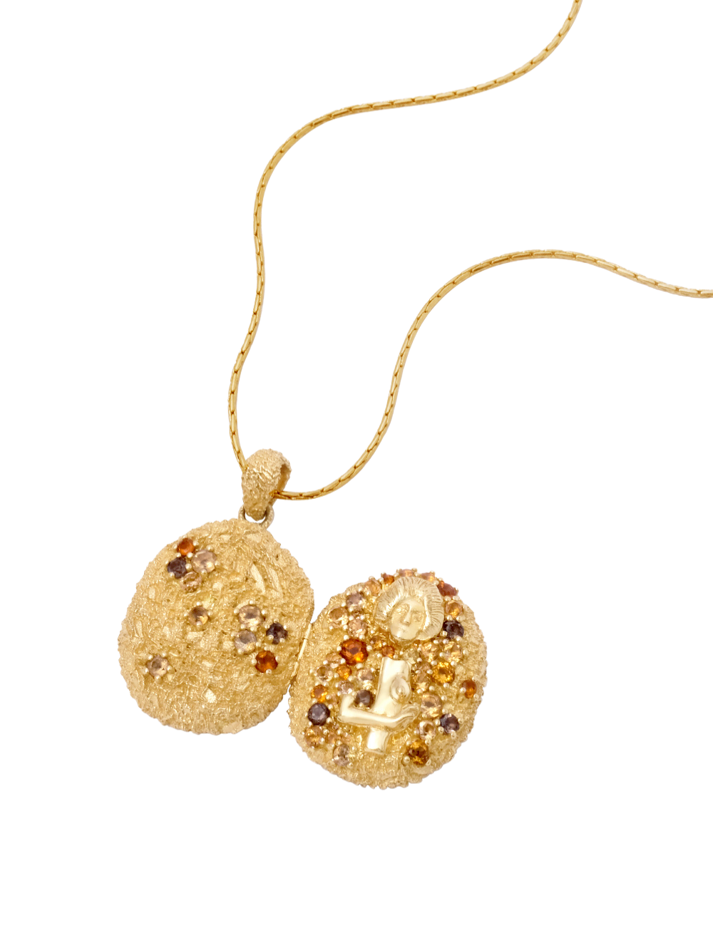 18K Pavé Locket