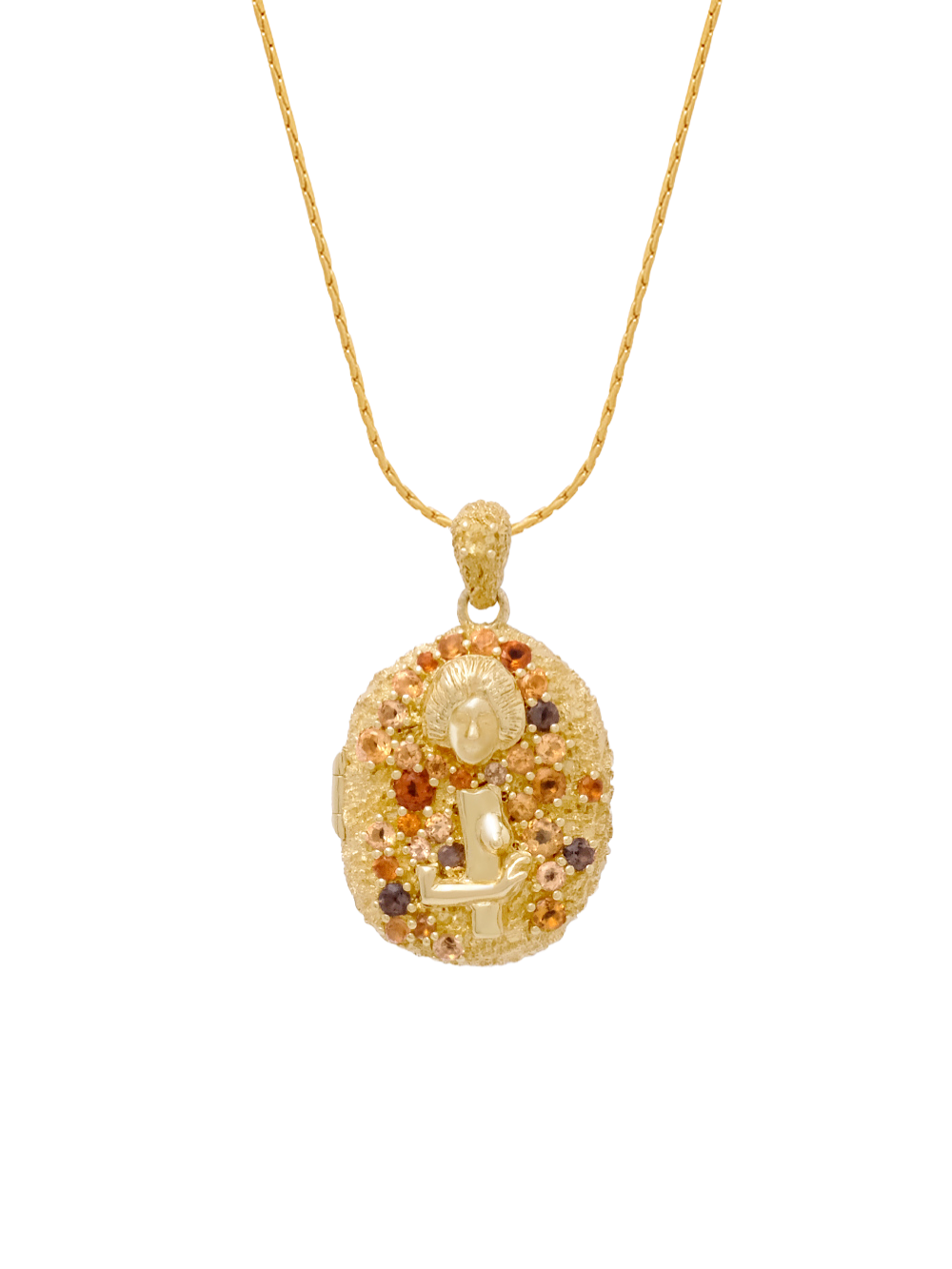 18K Pavé Locket