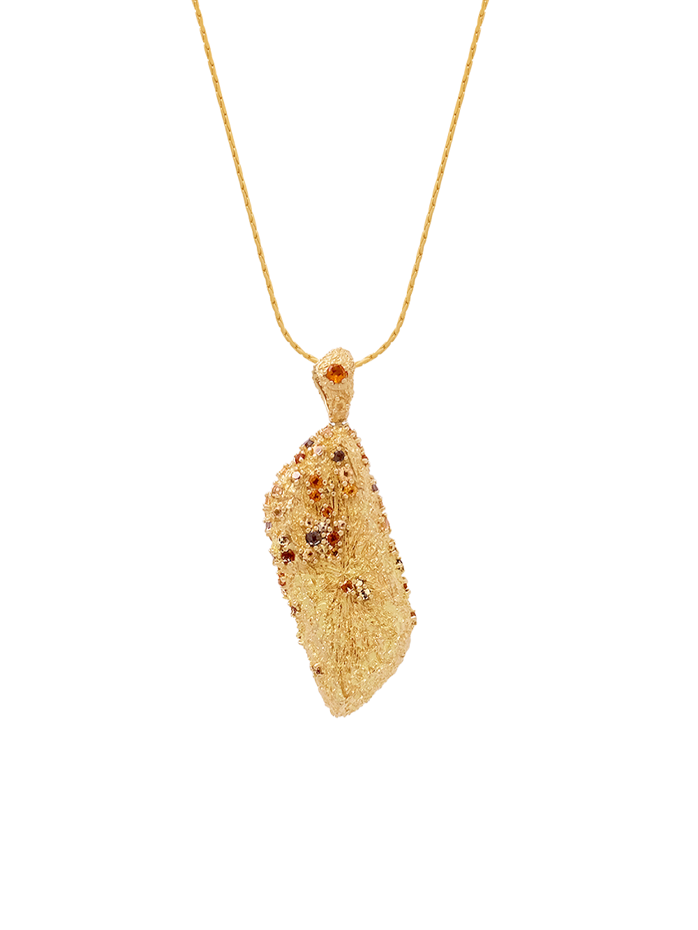 18K Pavé Pendant Large