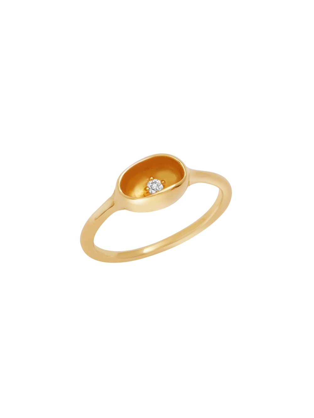 18K Solo Diamond Ring
