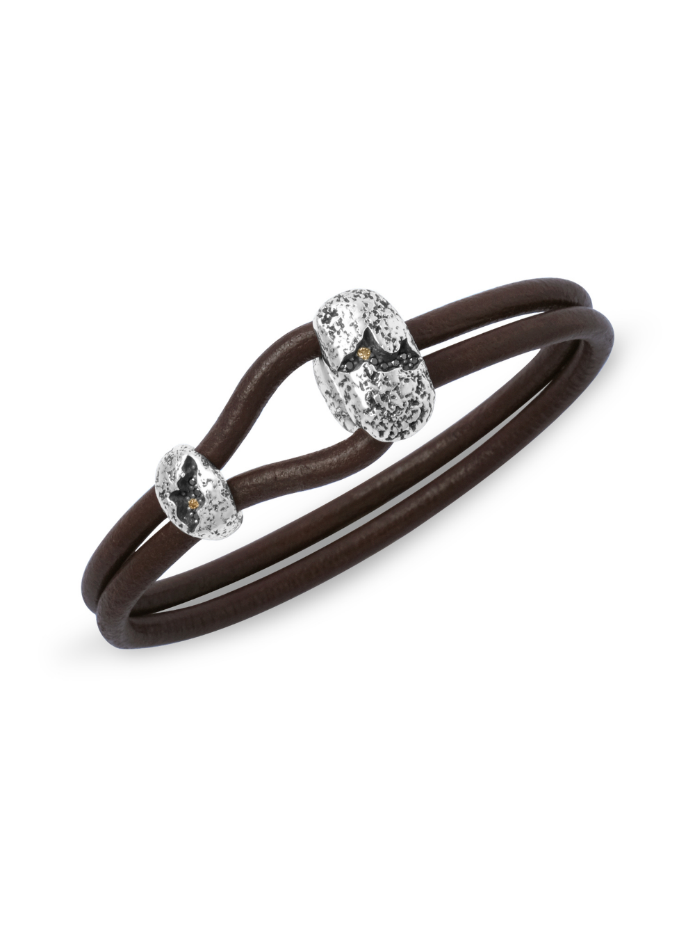 Chasm Leather Button Bracelet