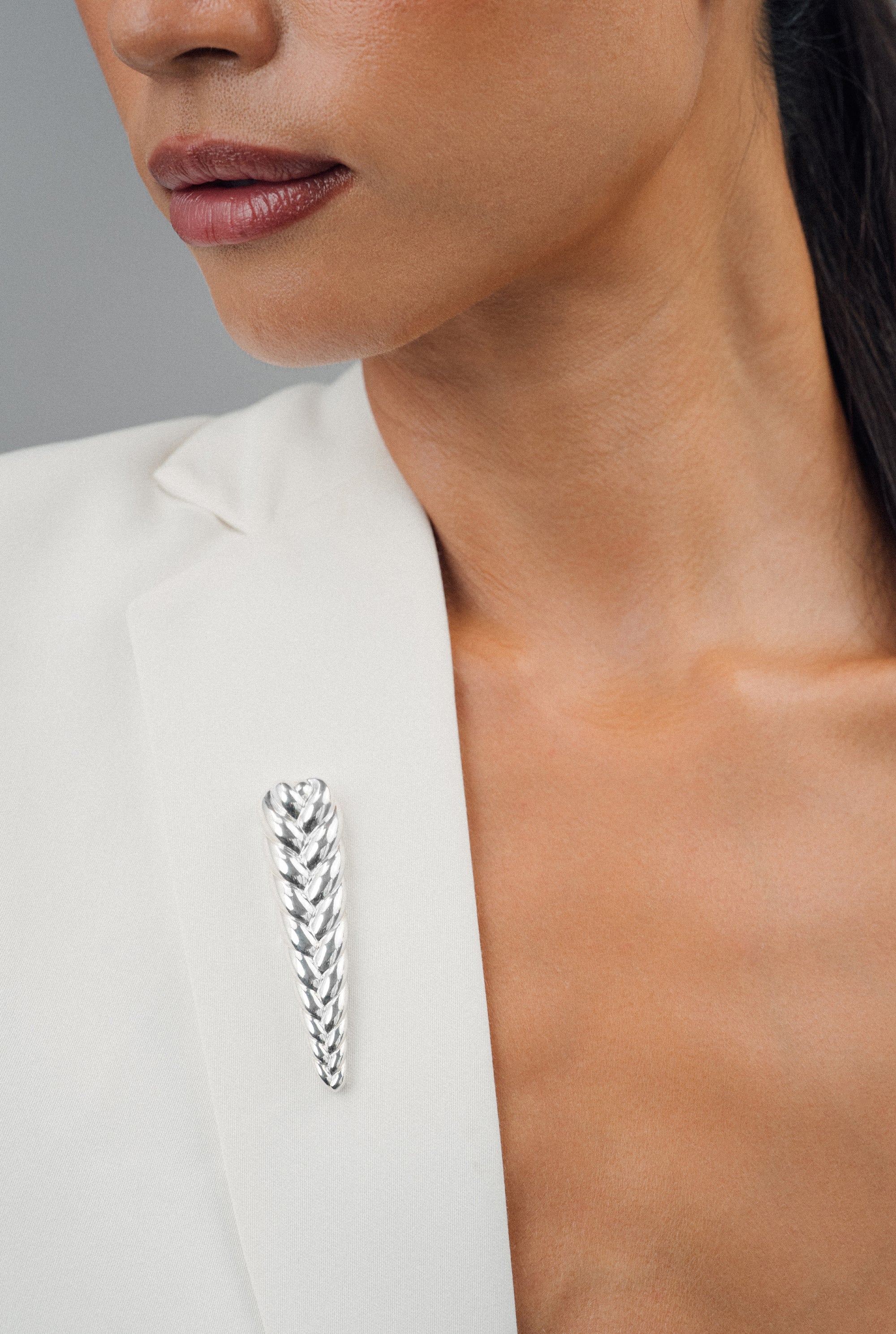 Braid Ponytail Brooch