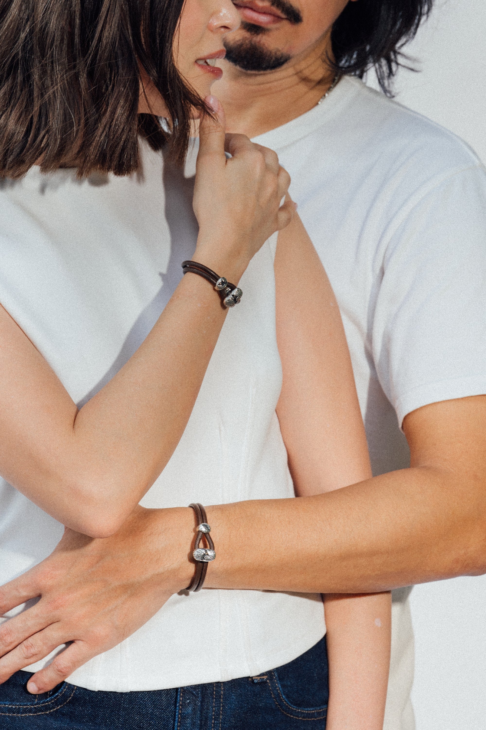 Chasm Leather Button Bracelet