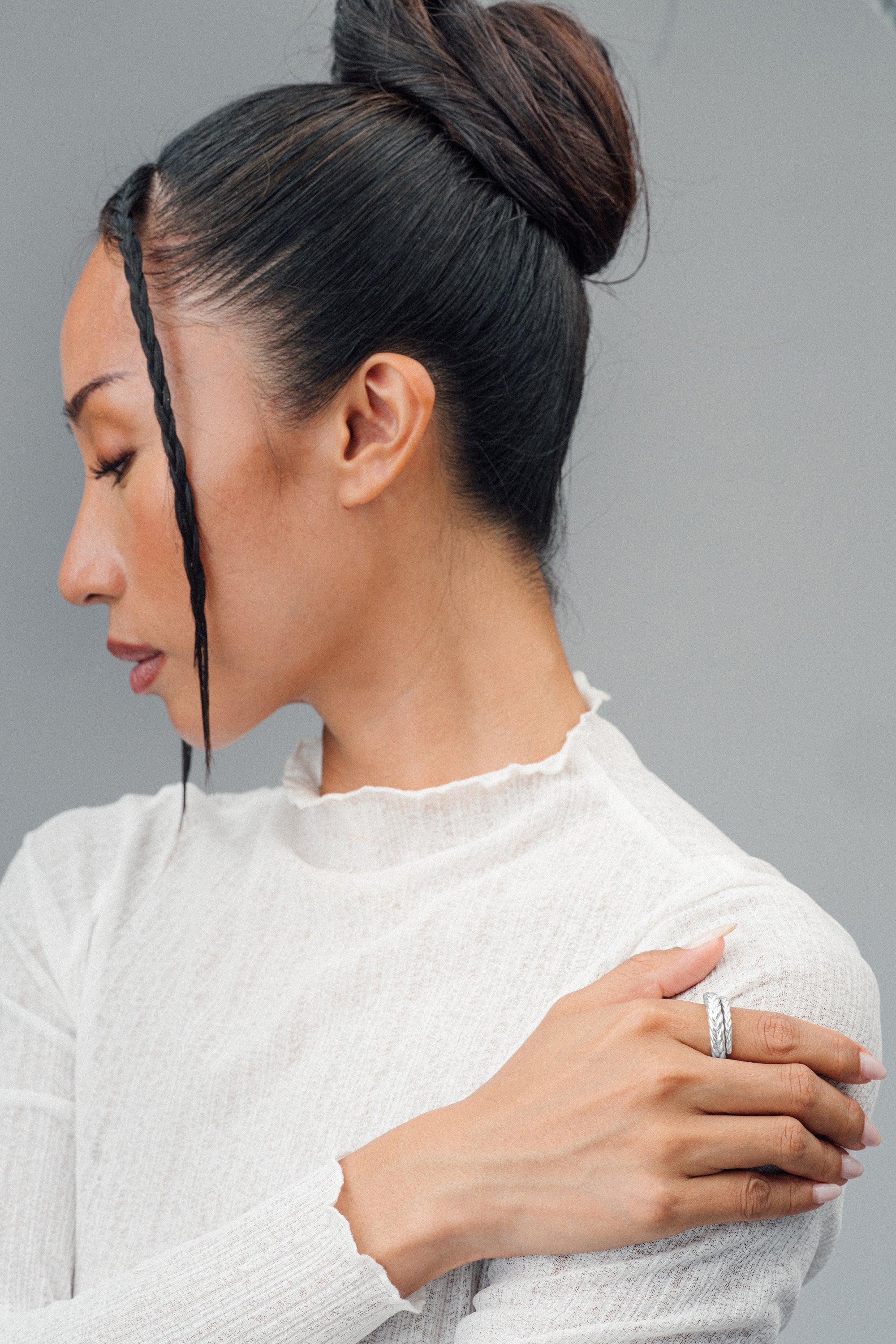 Braid Double Wrap Flex Ring