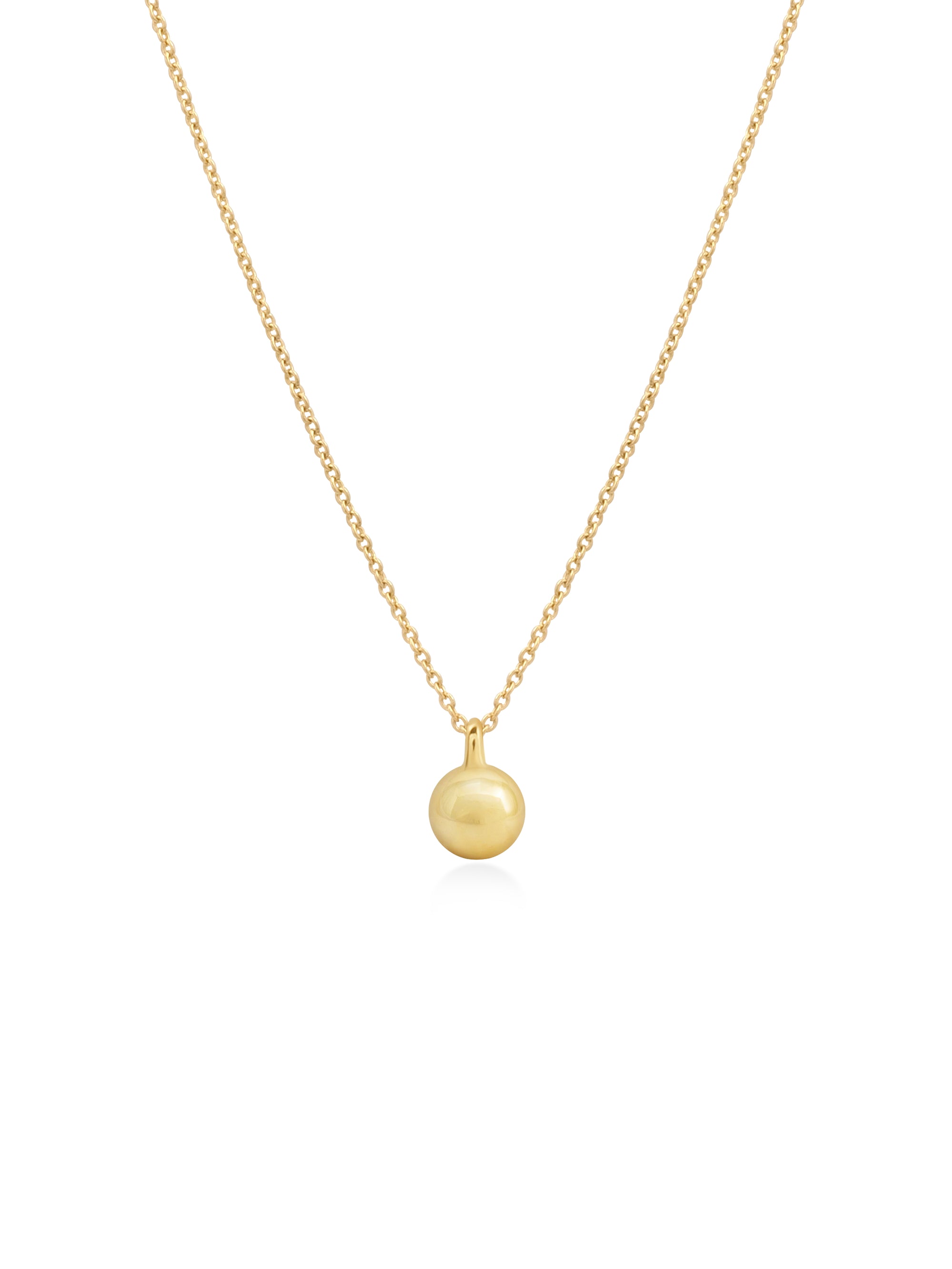 18K Diamond Dome Tag Necklace
