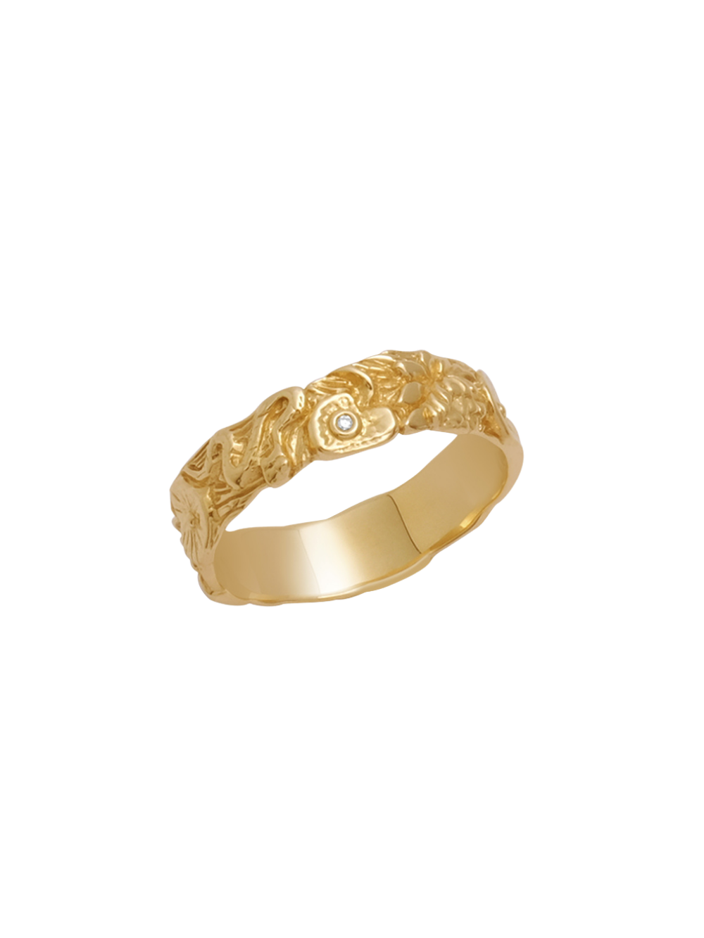 18K Lilypad Pond Band