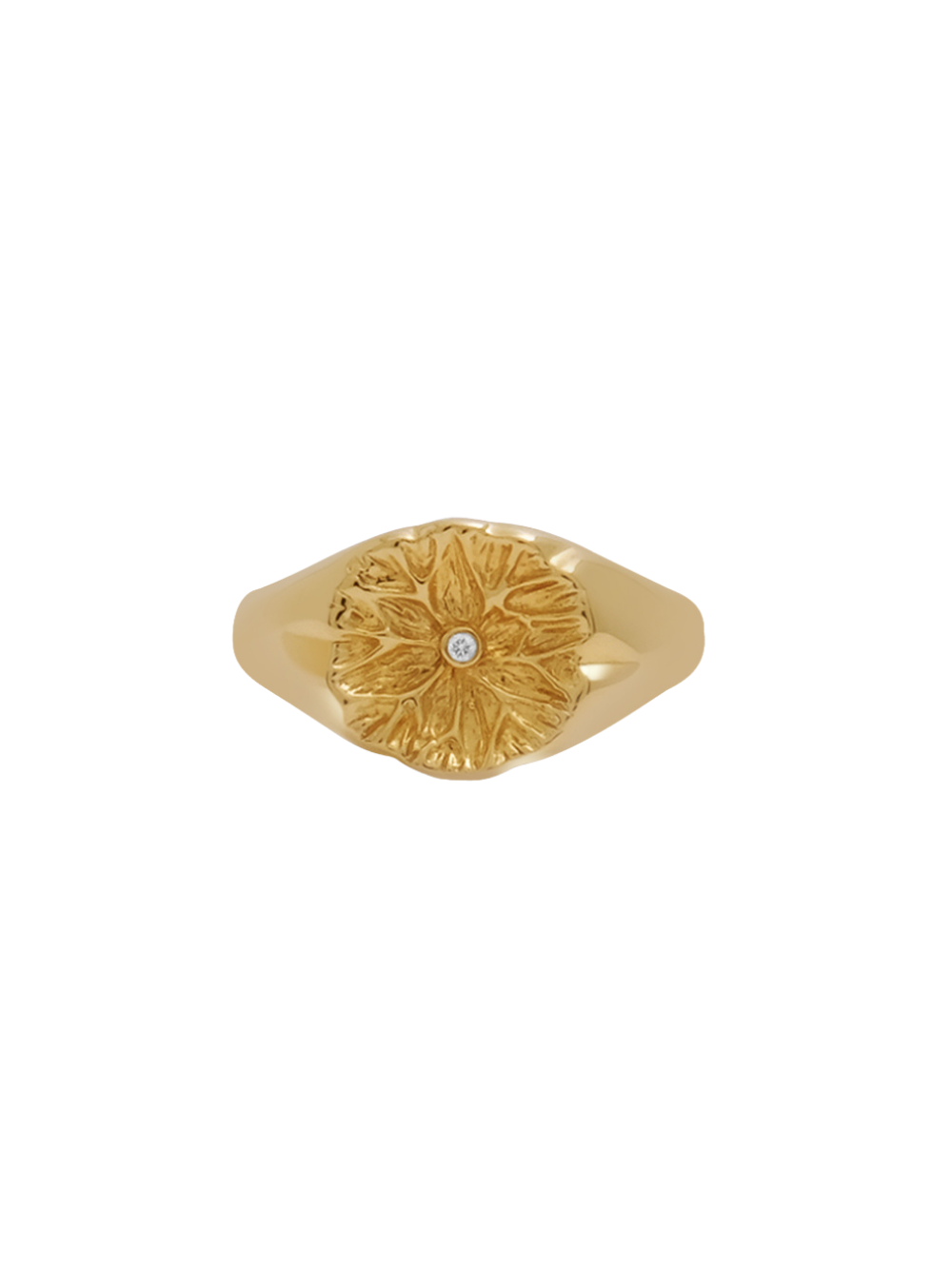 18K Lilypad Signet