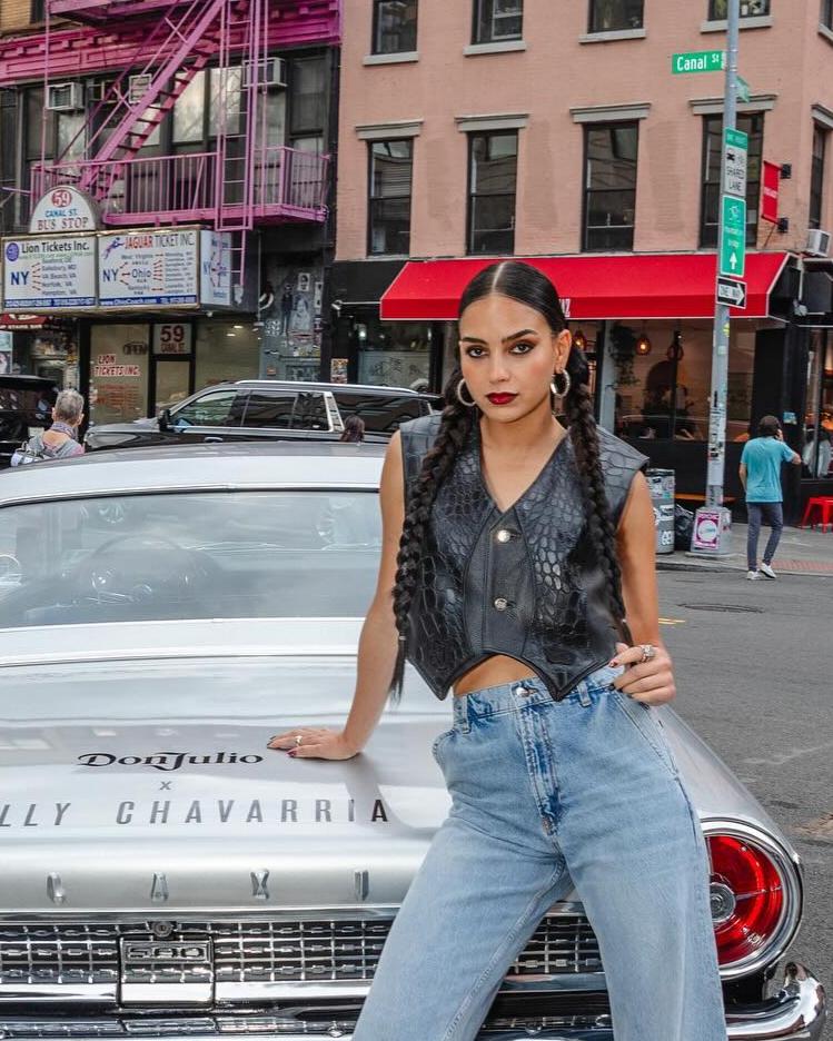 Melissa Barrera Wearing LP Hoops Large