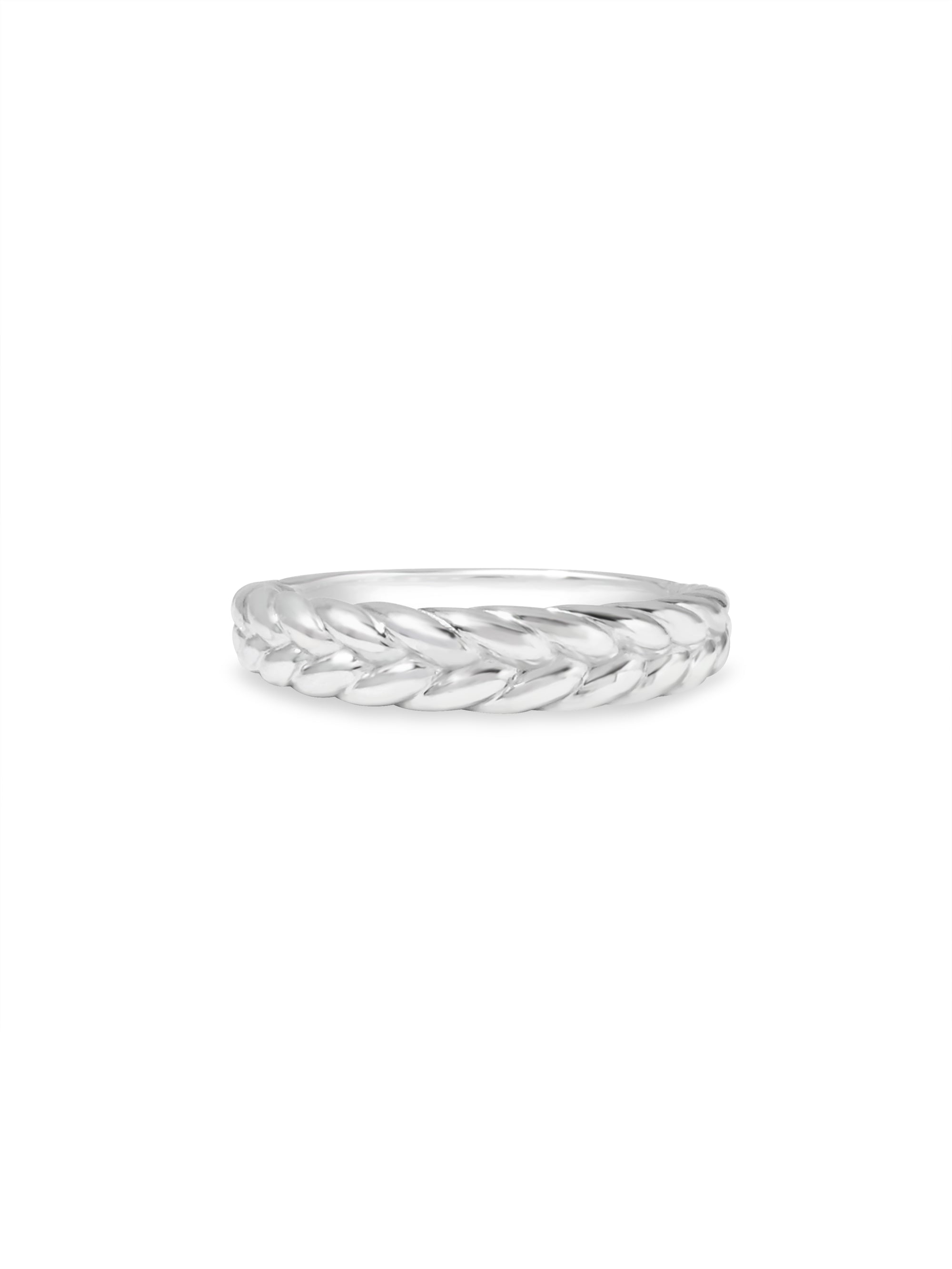 Braid Slim Dome Ring
