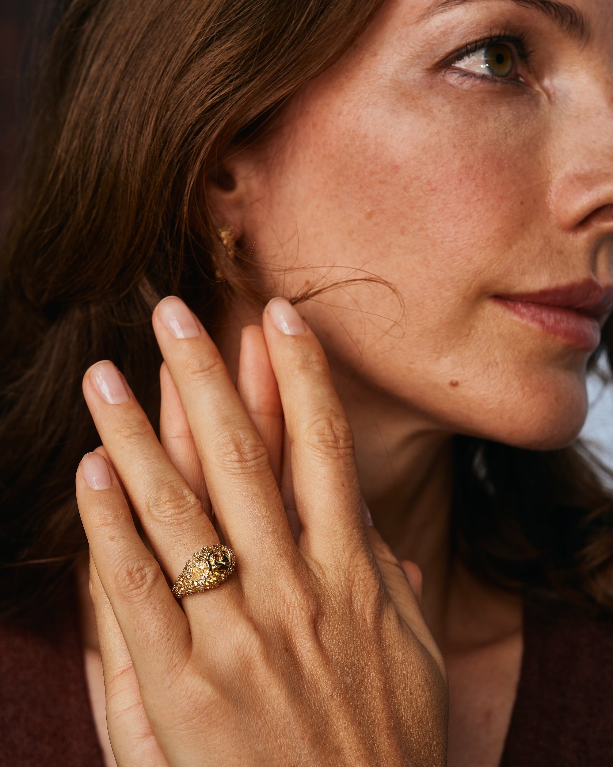 18K Pavé Dome Ring