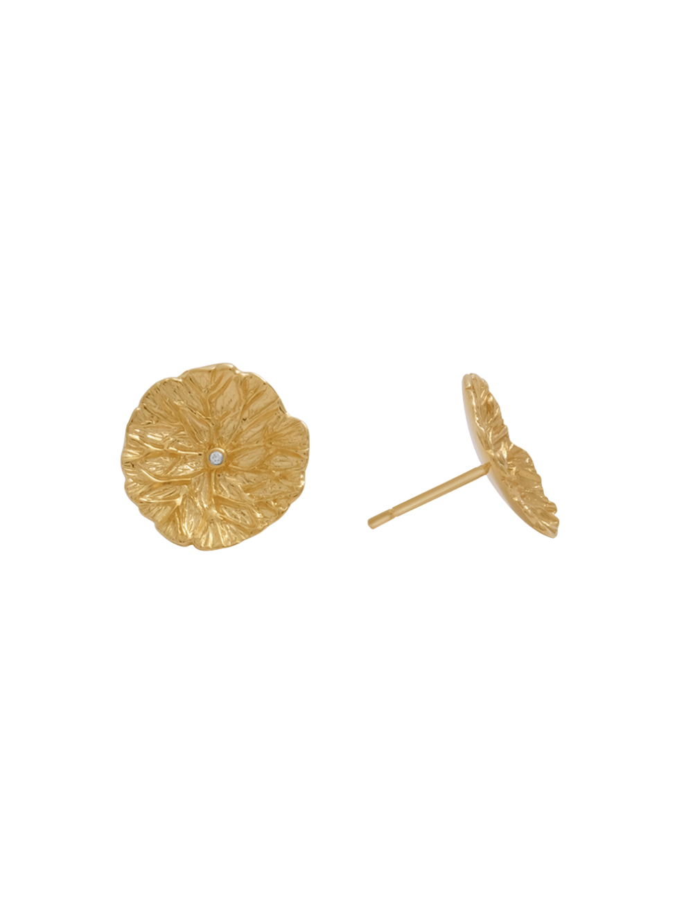 18K Lilypad Large Studs