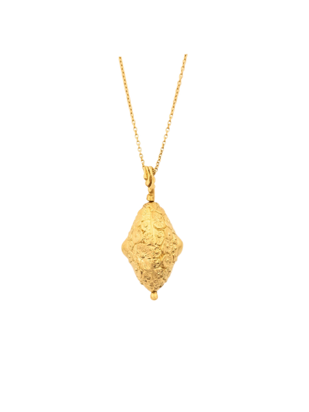 LP Spinning Pendant – Handcrafted Gold & Silver Pendant Necklace