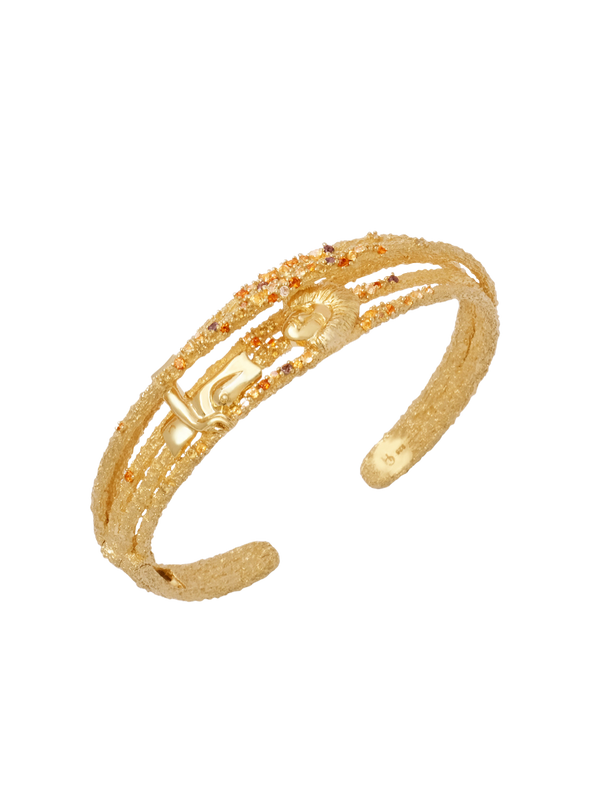 18K Pavé Arched Cuff