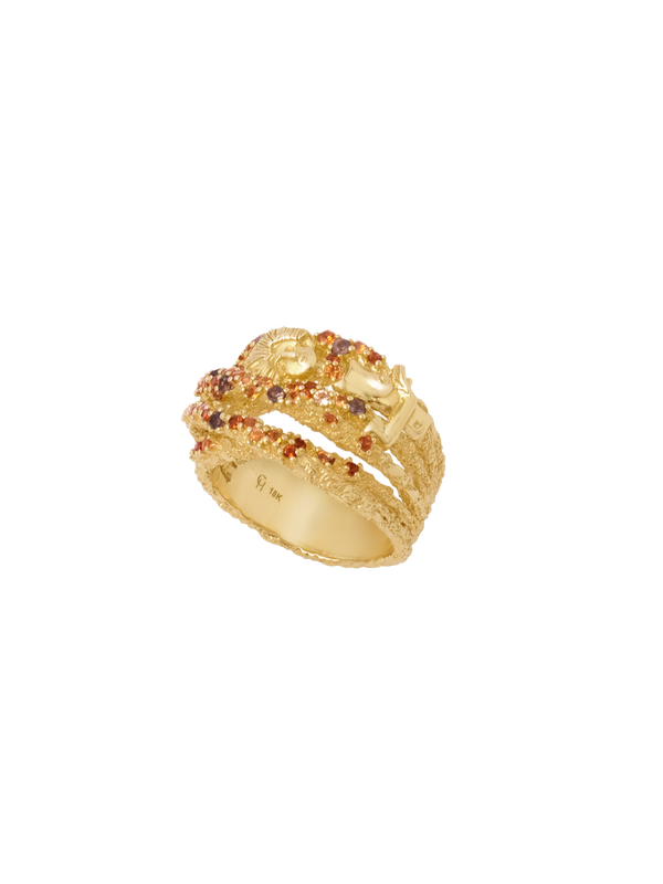 18K Pavé Arched Ring