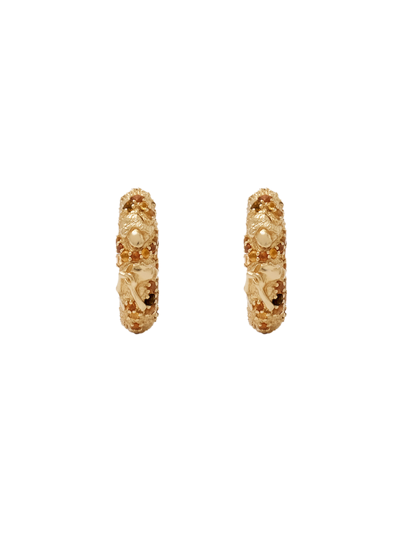 18K Pavé Hoops
