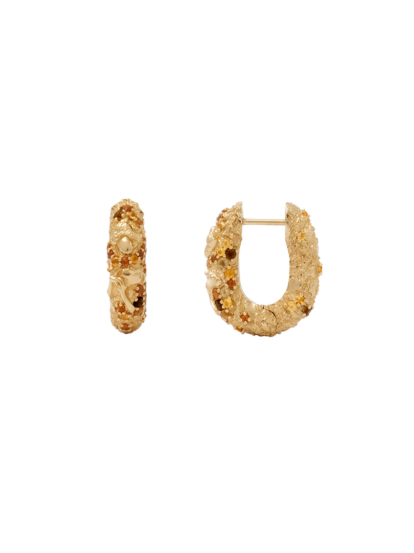 18K Pavé Hoops
