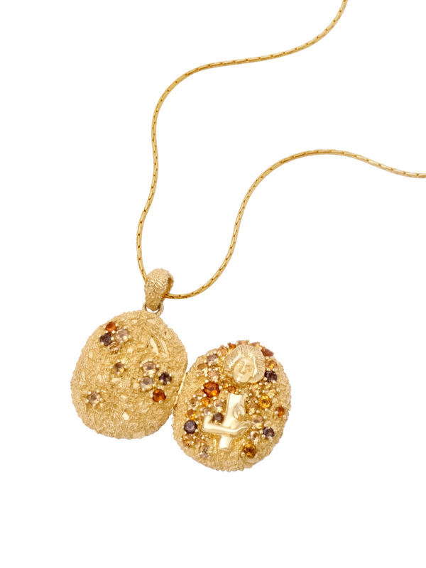 18K Pavé Locket
