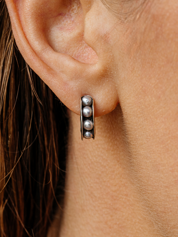 Pearl Hoops Small