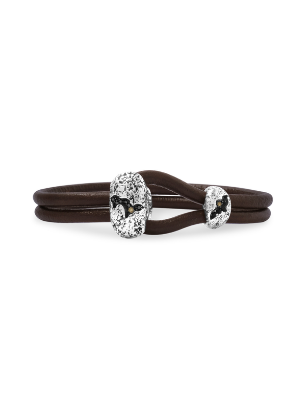 Chasm Leather Button Bracelet