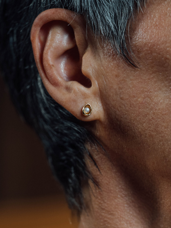 18K Pearl Stud