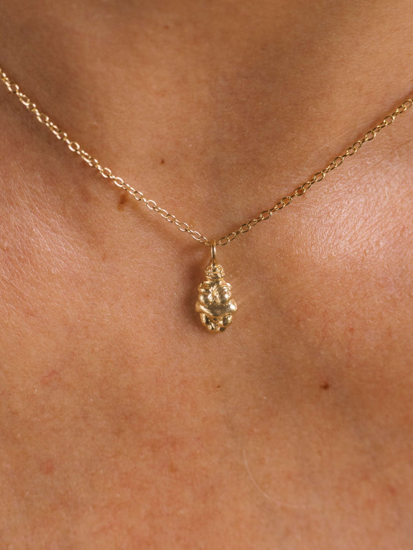 18K Willendorf Tag Necklace