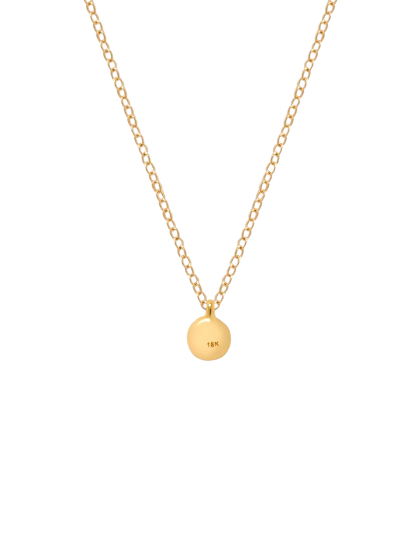 18K Pearl Tag Necklace