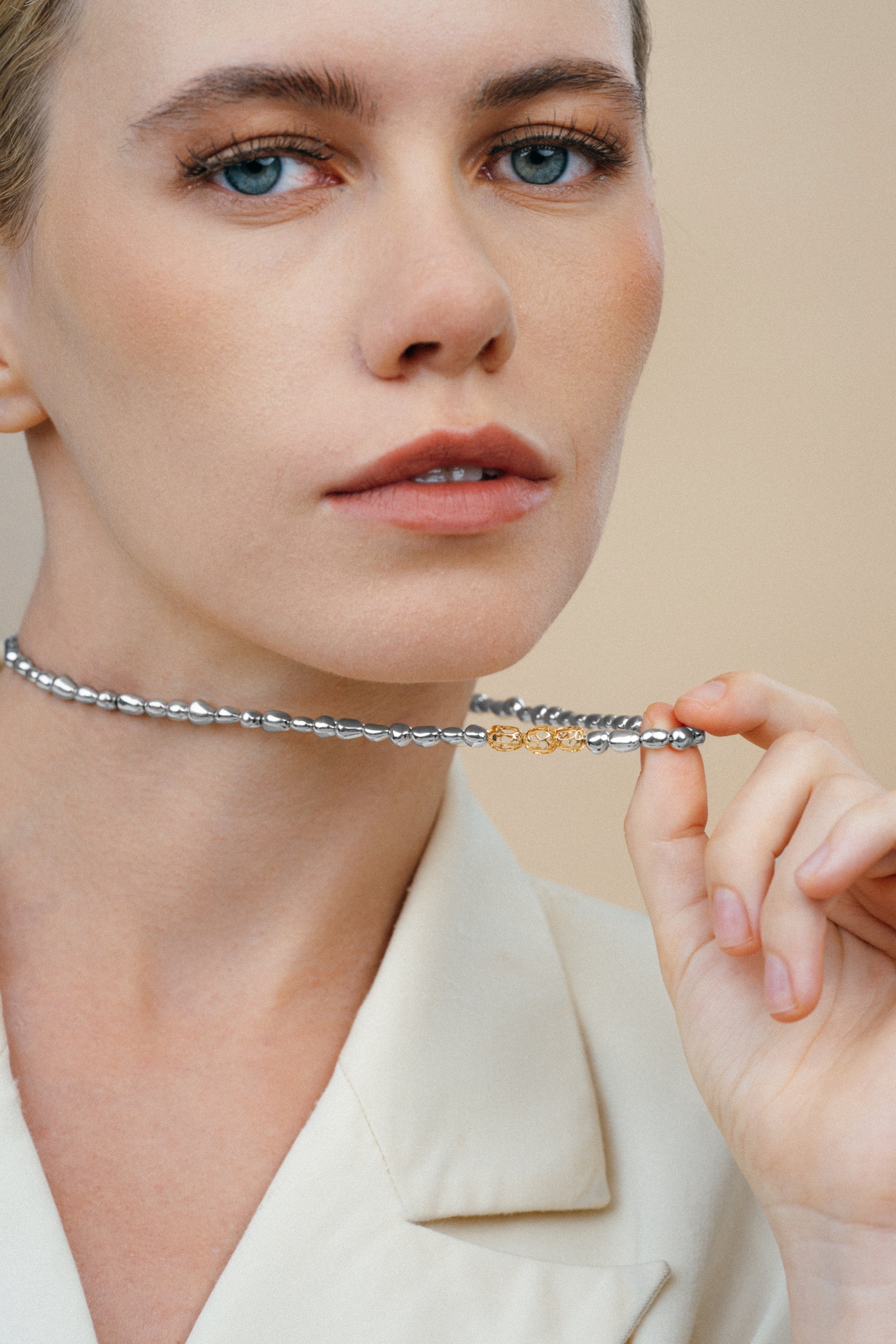 Drops Trio Gold Necklace