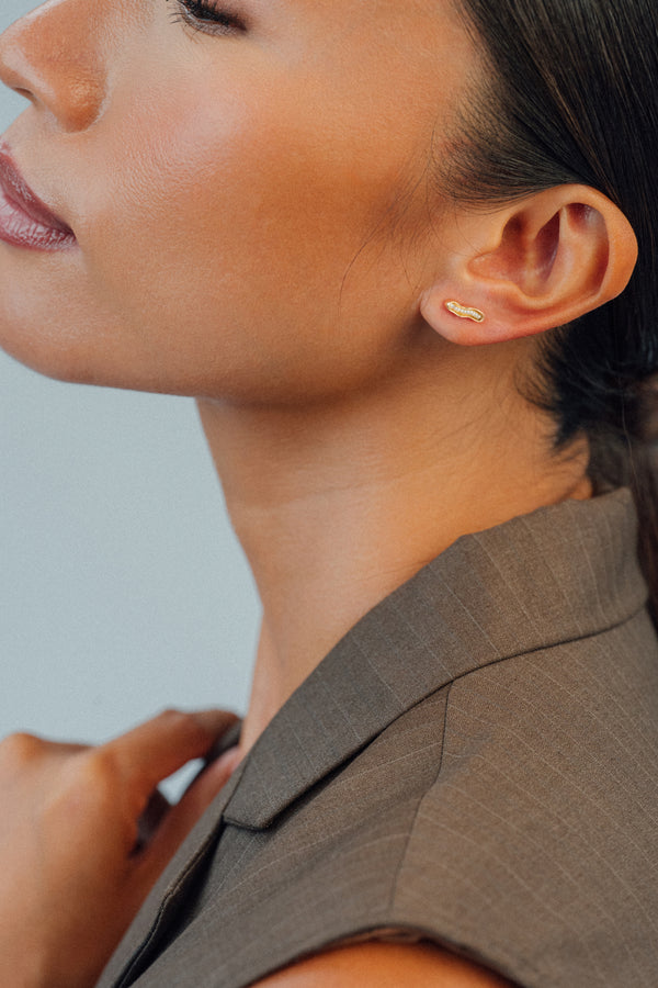 18K Daughter Contour Studs