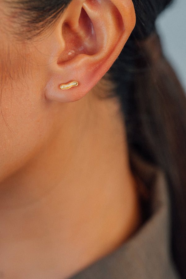 18K Daughter Contour Studs