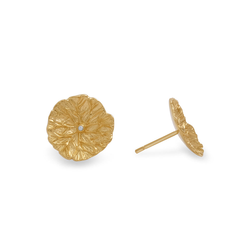 18K Lilypad Large Studs