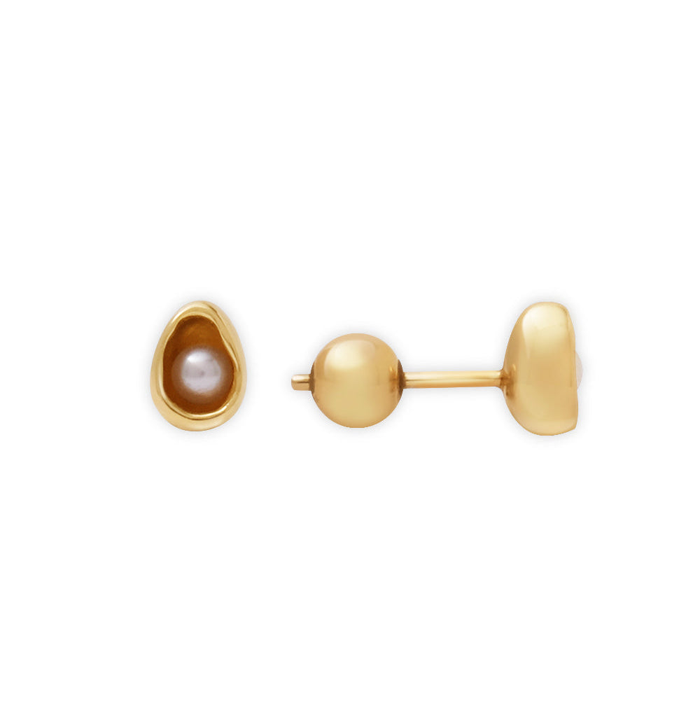18K Pearl Stud