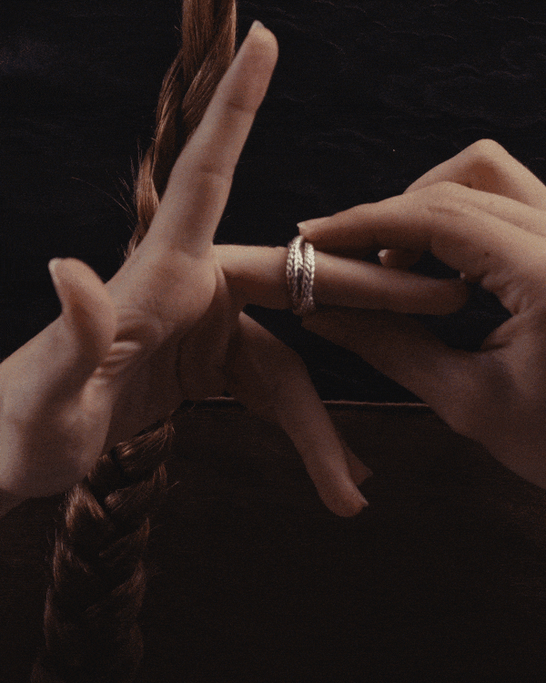 Braid Triple Rolling Ring