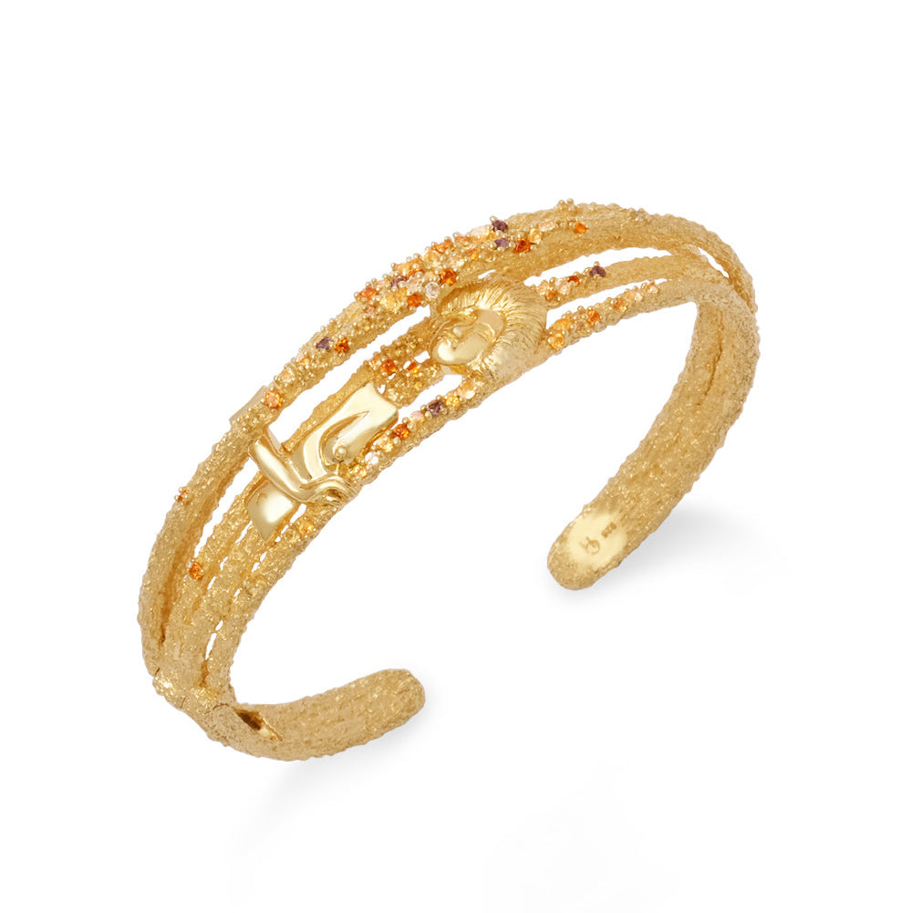 18K Pavé Arched Cuff
