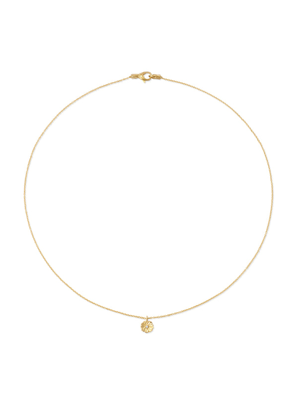18K Lilypad Tag Necklace