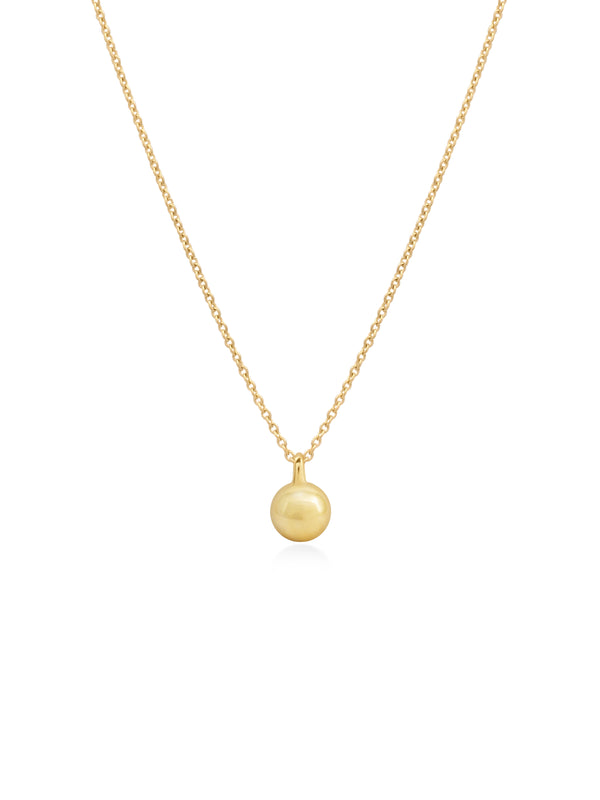 18K Diamond Dome Tag Necklace