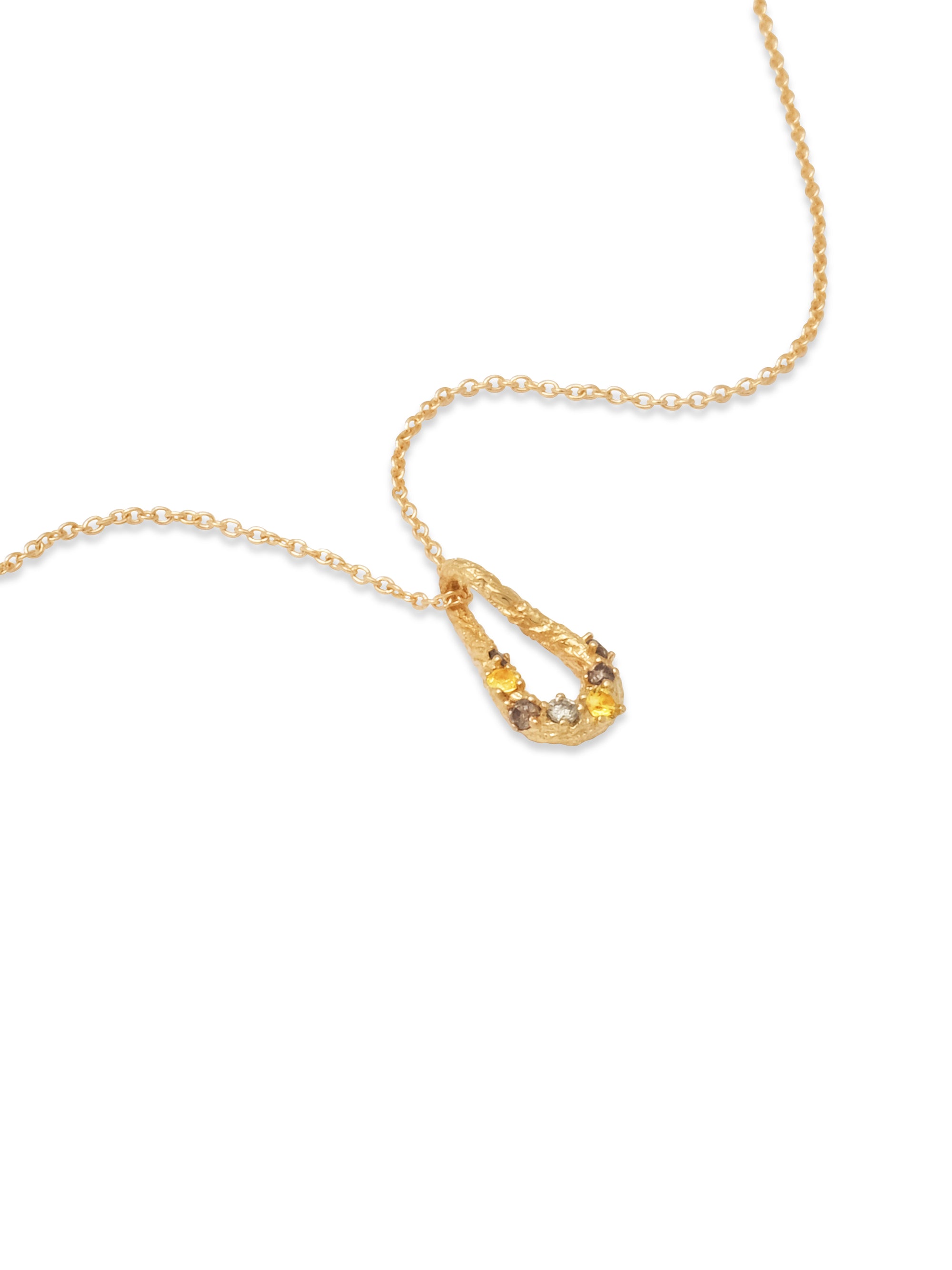 18K Pavé Infinity Loop Pendant