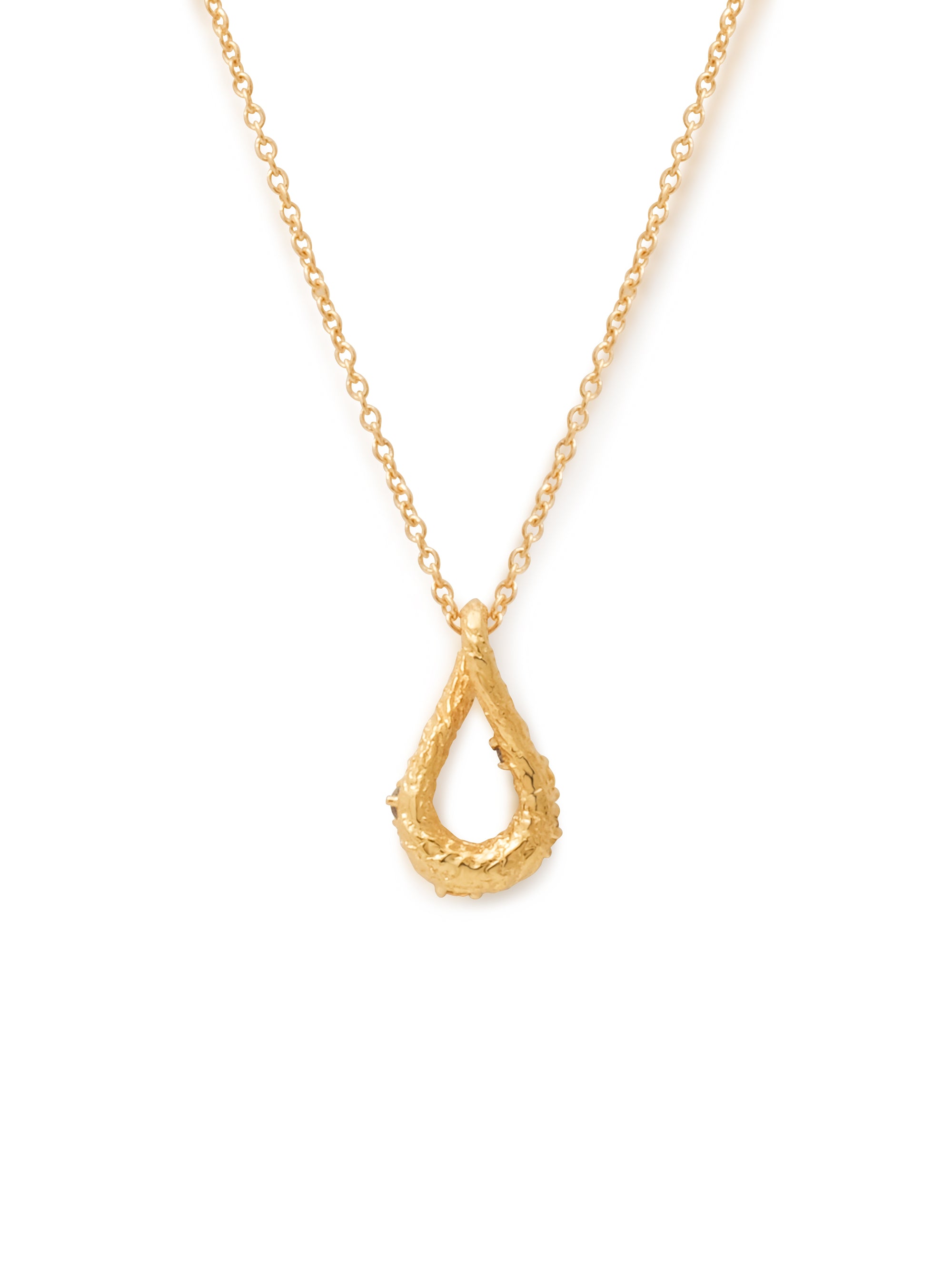 18K Pavé Infinity Loop Pendant