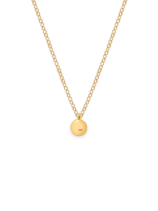 18K Pearl Tag Necklace