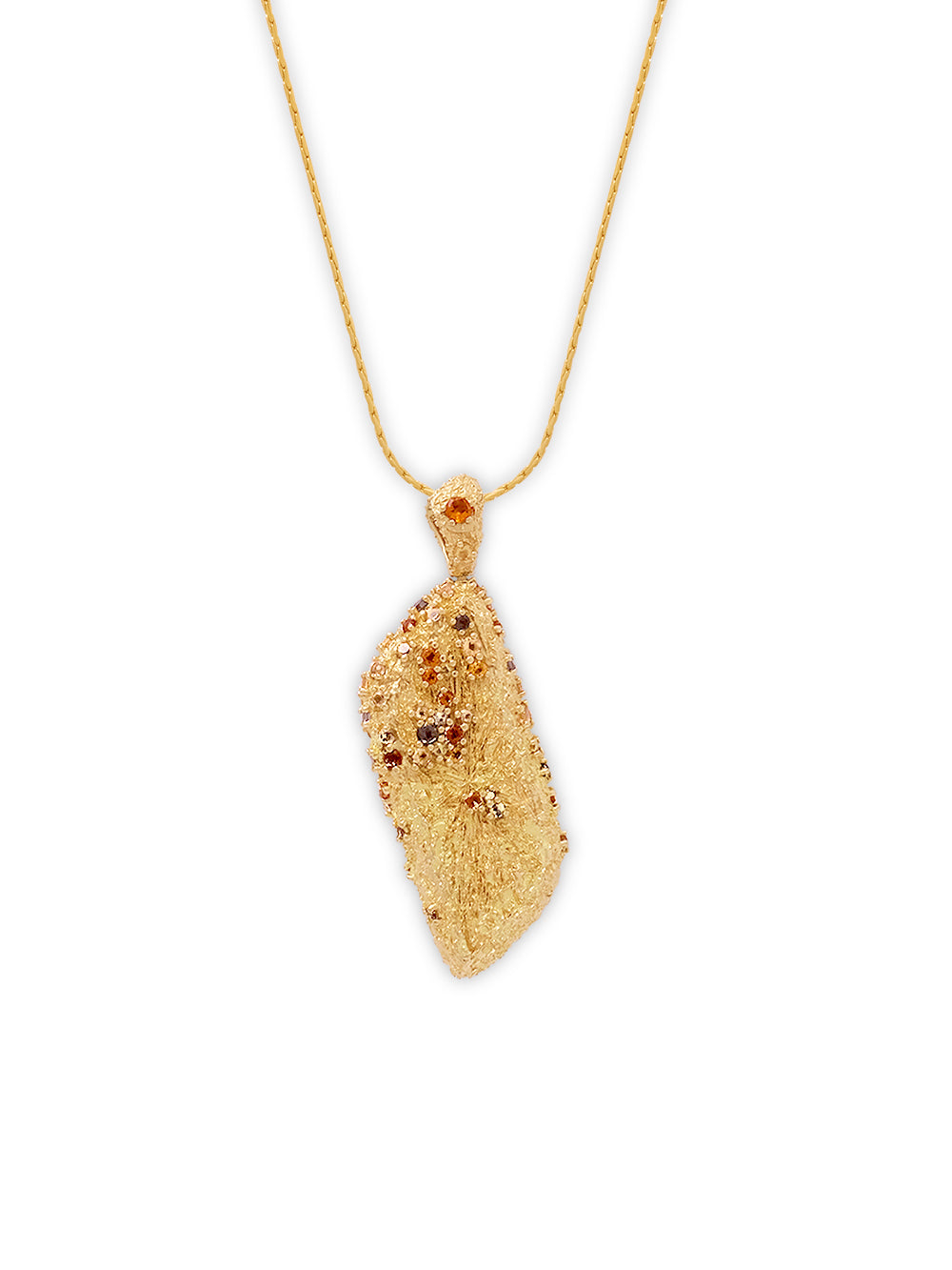 18K Pavé Pendant Large