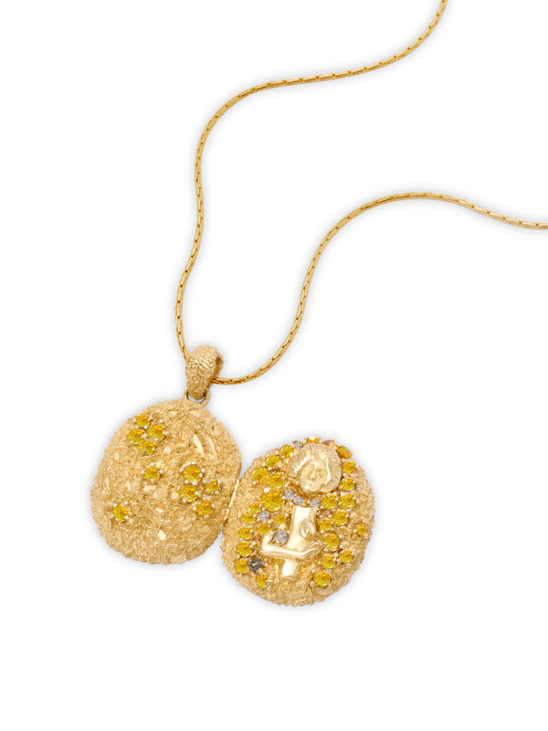18K Pavé Locket