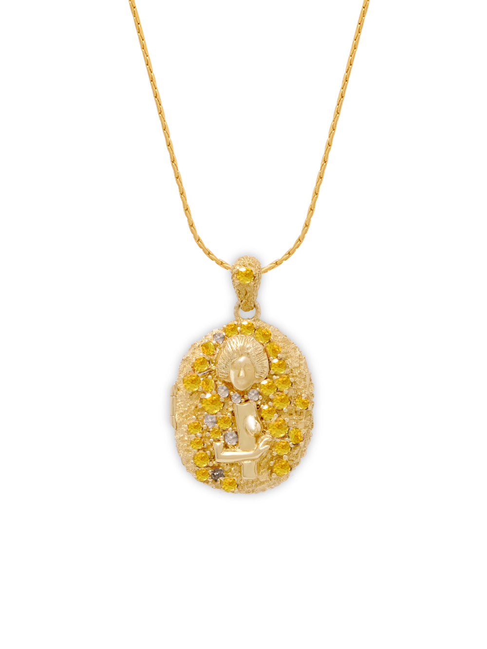 18K Pavé Locket