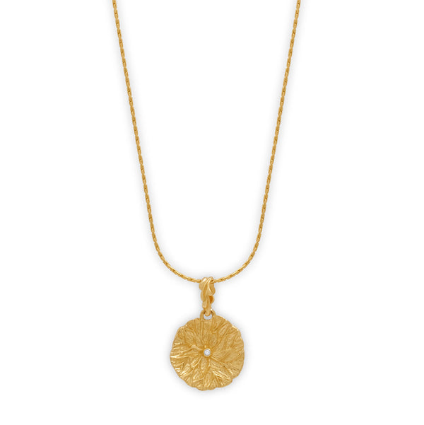 18K Lilypad Pendant