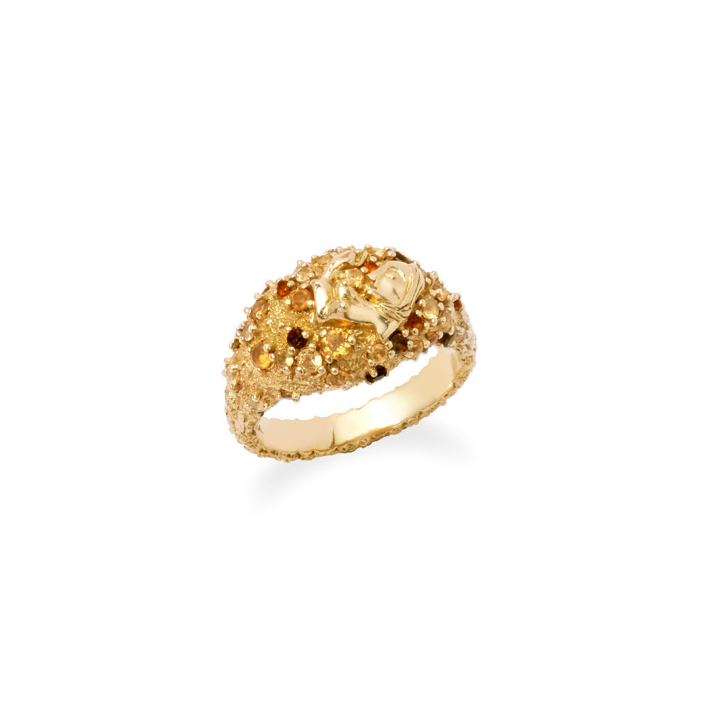 18K Pavé Dome Ring