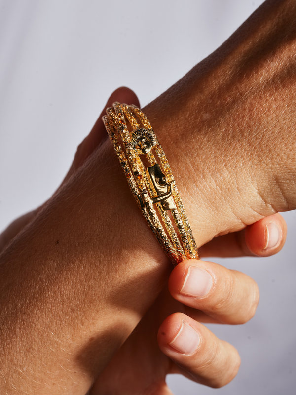18K Pavé Arched Cuff